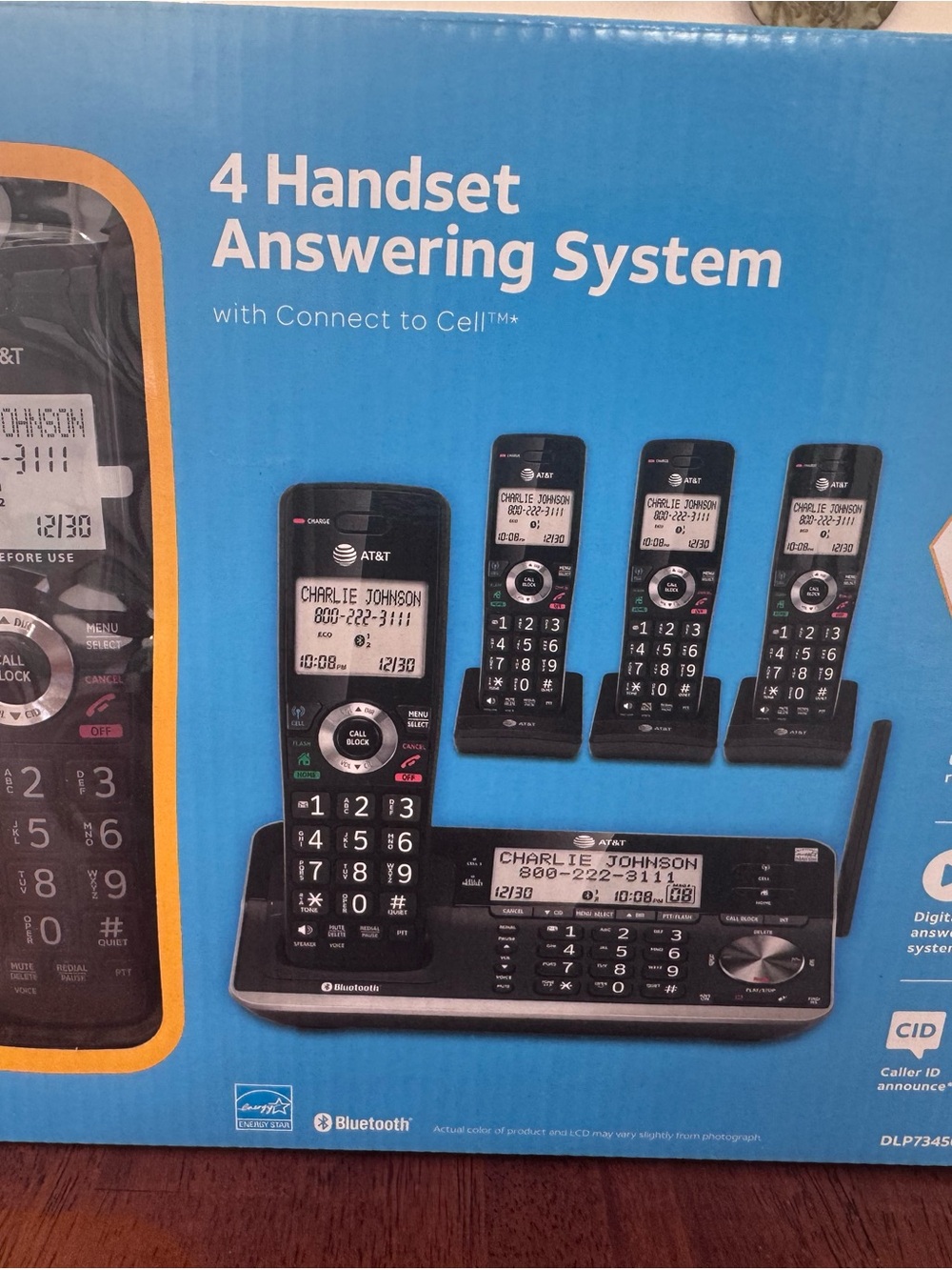 AT&T 4-Handset Cordless Answering System - Black